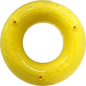 Comparer les prix de Jouet Chien – Nerf Anneau Hygiène Dentaire saveur bœuf coloris jaune – Taille L