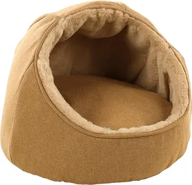 Comparer les prix de FLAMINGO Cachette pour chat Lana 46x46x36 cm Ocre