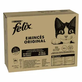 Meilleurs prix pour Mégapack Felix Classic poulet & rognons, canard & agneau, poulet, bœuf