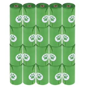 Comparer les prix de Sacs à déjections canines biodégradables, vert – 20 rouleaux de 15 sachets