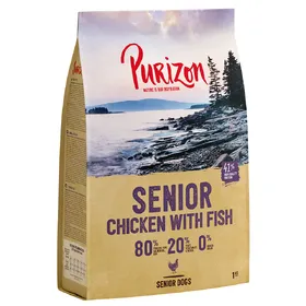 Comparer les prix de Purizon Senior poulet, poisson sans céréales - Croquettes pour chien