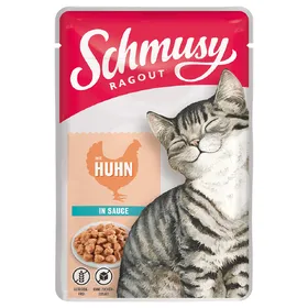 Comparer les prix de Schmusy ragoût en sauce au poulet nourriture pour chat humide