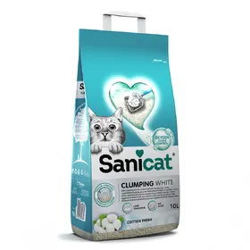 Comparer les prix de Litière agglomérante Sanicat fraîcheur coton - pour chat