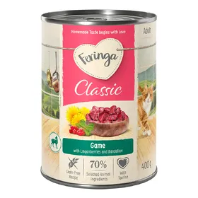 Comparer les prix de Feringa Classic Meat Menu gibier - Pâtée pour chat