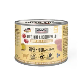 Comparer les prix de Boîtes MAC's 5 x 200 g pour chat + 1 boîte offerte ! - dinde, myrtilles