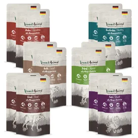 Comparer les prix de 125g Venandi Animal Monoprotein Mix II (6 sortes) nourriture pour chat humide