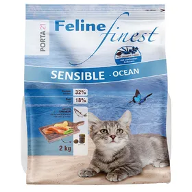 Comparer les prix de Porta 21 Feline Finest Sensible Ocean - Croquettes pour chat