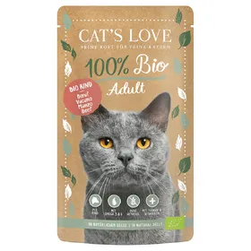 Meilleurs prix pour Cat's Love Bio 6 x 100 g pour chat - bœuf bio
