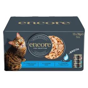 Comparer les prix de Lot Encore en bouillon 24 x 70 g - lot mixte Sélection de poissons