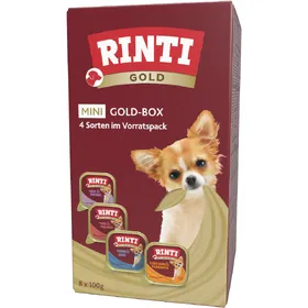 Comparer les prix de Rinti Gold Mini 6 x 100 g - lot mixte : 4 variétés (8 x 100 g)