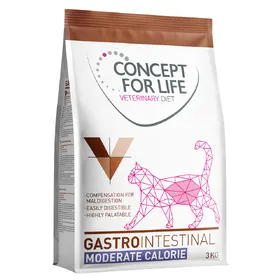 Comparer les prix de 3kg Concept for Life Veterinary Diet Gastrointestinal Moderate Calorie Katzenfutter trocken