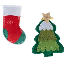 Meilleurs prix pour Lot de jouets arbre de Noël et chaussette pour chats TIAKI, lot de 2 pour chat