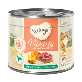 Meilleurs prix pour Vitality Immune à l’agneau 200 g, nourriture humide pour chat