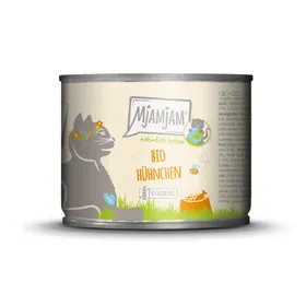 Comparer les prix de MjAMjAM Natürlich Lecker 6 x 200 g pour chat – poulet bio