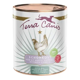 Comparer les prix de Terra Canis First Aid 6 x 800 g pour chien - poulet, carottes, pommes de terre, fromage cottage, camomille