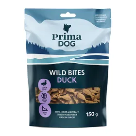 Comparer les prix de 150g PrimaDog Wild Bites Soft Snack Canard & Héliotrope Chien