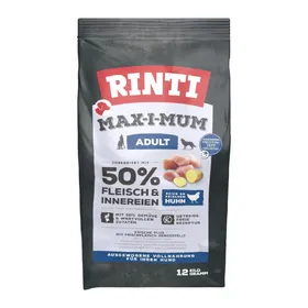 Comparer les prix de Lot économique : 2x12kg RINTI Max-i-Mum Adult poulet nourriture sèche pour chiens