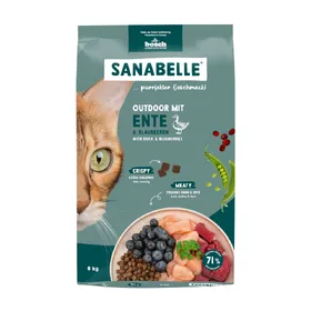 Comparer les prix de 8kg Outdoor canard Sanabelle croquettes pour chat