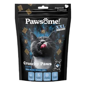 Meilleurs prix pour Lot économique : 3x150g Pawsome Crunchy Paws saumon friandises pour chats