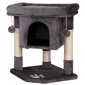 Comparer les prix de Lionto Arbre à chat, 60cm gris foncé chat