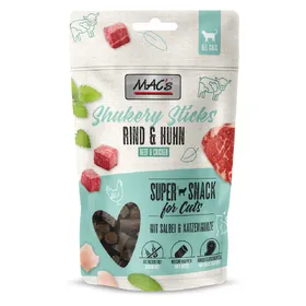 Meilleurs prix pour 50g Shakery Sticks bœuf MAC's CAT Friandises pour chats