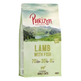 Comparer les prix de Purizon sans céréales poulet, poisson agneau, poisson - Croquettes pour chat