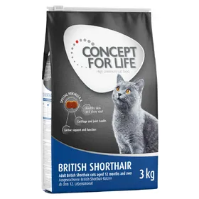 Comparer les prix de Concept for Life British Shorthair Adult - Croquettes pour chat
