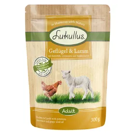 Meilleurs prix pour Lukullus sans céréales volaille, agneau - Pâtée pour chien