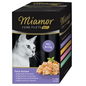 Comparer les prix de Fine Filets fins Mini sachets fraîcheur Miamor - Nourriture pour Chat