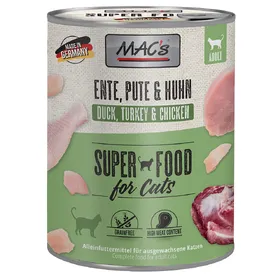 Meilleurs prix pour MAC's canard, dinde, poulet - Pâtée pour chat