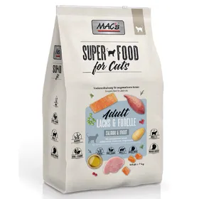 Comparer les prix de MAC's Superfood for Cats Adult saumon &amp; truite - 2 x 7 kg