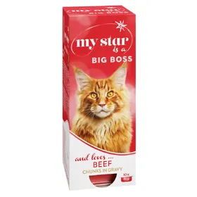 Comparer les prix de Bœuf My Star is a Big Boss - Sachets et Boîtes pour Chat