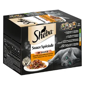 Meilleurs prix pour Coffret sauce délicate Sauce spéciale Barquettes Sheba - Nourriture pour Chat