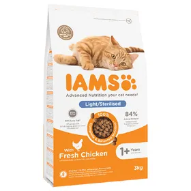 Comparer les prix de IAMS for Vitality Adult Sterilised poulet - Croquettes pour chat