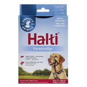 Comparer les prix de Licol Halti, noir taille 3 doberman, labrador, setter - pour chien