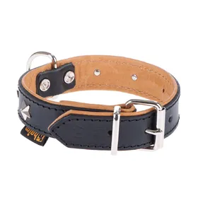 Comparer les prix de Collier en cuir Heim Stars, noir taille 40 tour de cou 26-37 cm - pour chien