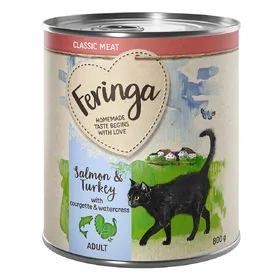 Meilleurs prix pour Feringa Classic Meat Menu saumon, dinde - Pâtée pour chat