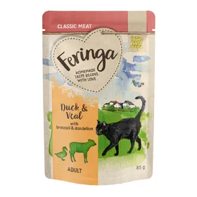 Meilleurs prix pour Feringa canard & veau, brocoli - Sachet pour chat