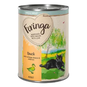 Comparer les prix de Feringa Single Meat Menus à la viande canard - Pâtée pour chat
