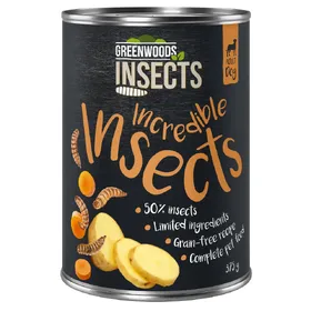 Meilleurs prix pour Insekten mit Kartoffeln und Karotten Greenwoods Insects Hundenassfutter