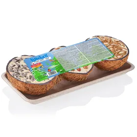 Comparer les prix de Lillebro Coquilles de noix de coco garnies d'aliments pour oiseaux