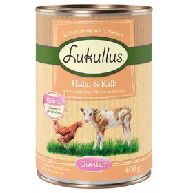 Meilleurs prix pour Junior poulet, veau Lukullus - Nourriture pour chien