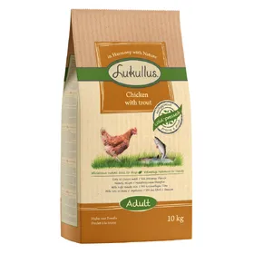 Meilleurs prix pour Poulet, truite Lukullus Croquettes pour chien