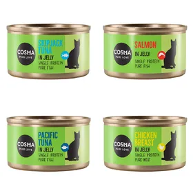 Comparer les prix de Cosma Original en gelée lot 4 saveurs - Sachet pour chat