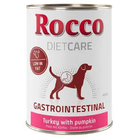 Comparer les prix de Rocco Diet Care Gastro Intestinal dinde, potiron - Pâtée pour chien