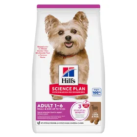 Meilleurs prix pour Adult 1-6 Small & Mini agneau, riz Croquettes Hill's Science Plan pour chien