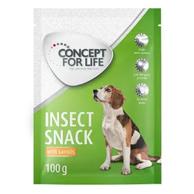 Comparer les prix de Friandises Insect Snack carottes Concept for Life - Friandises pour chien
