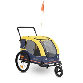 Meilleurs prix pour Remorque à vélo HAFENBANDE Cabby L avec 2 attelages - L 155 x l 74 x H 103 cm / jusqu'à 45 kg