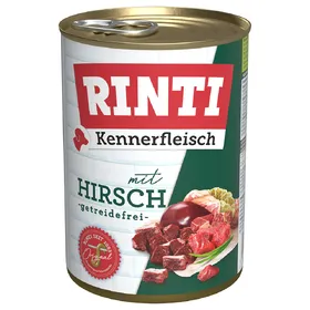Comparer les prix de 6x400g RINTI Kennerfleisch, cerf- Pâtée pour chien