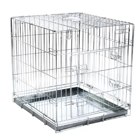 Comparer les prix de Cage d'intérieur Double Door avec coussin pour chien  - l 55 x P 63 x H 61 cm